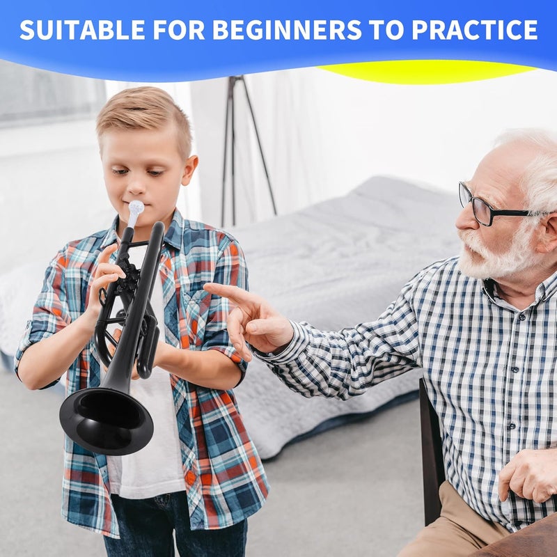 PAMPET Professional Plastic Trumpet C trumpet (Black) - Image 5